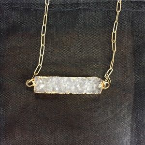 Bracha Druzy Bar Necklace